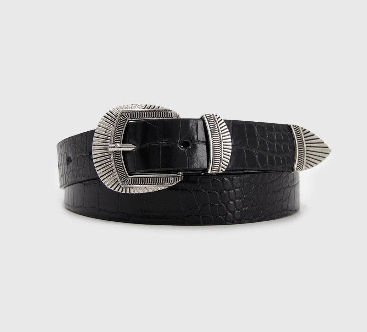 Cinturón Negro Textura Clásica