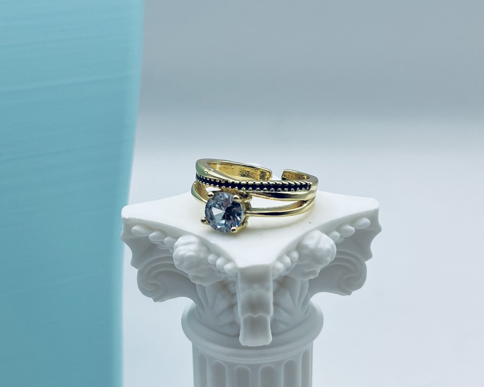 Anillo Simple Circón