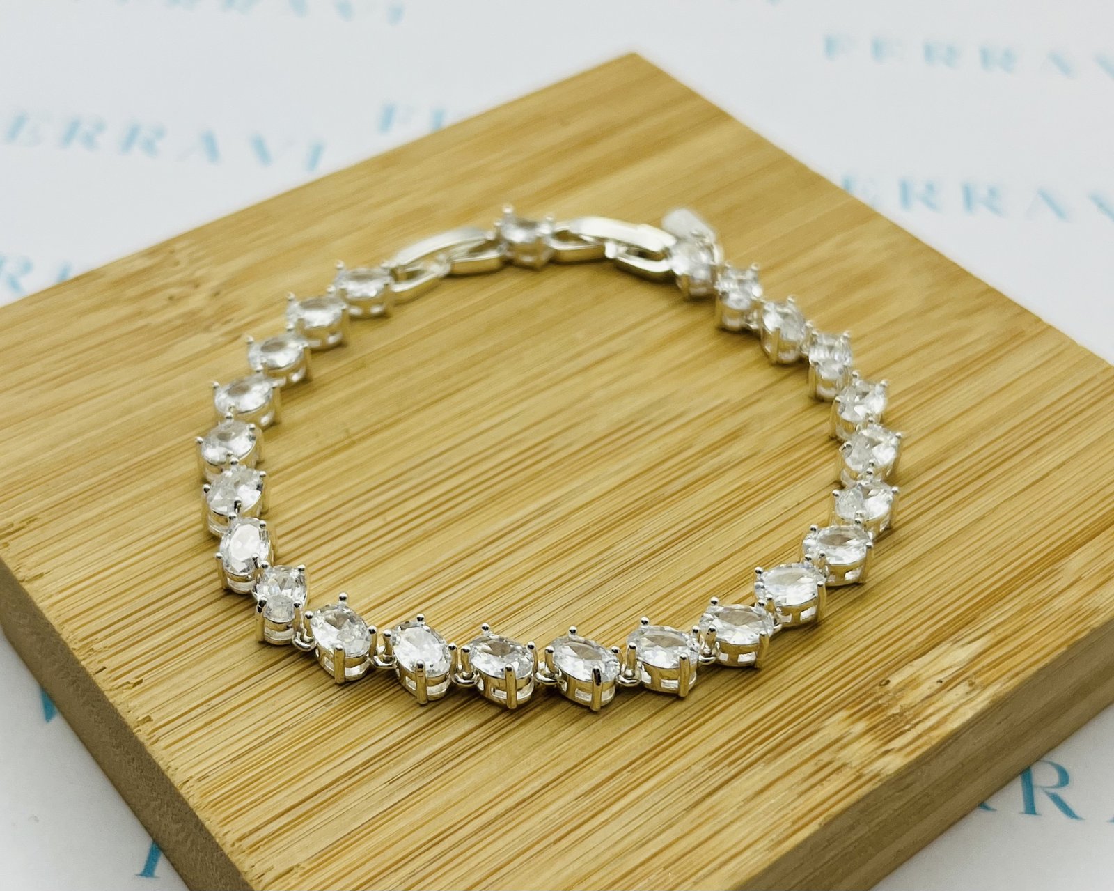 Pulsera Flow Circón Ovalado - 19cm