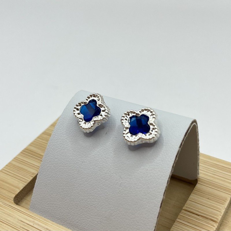 Imagen de Aros Ferra Azul - 1.5cm