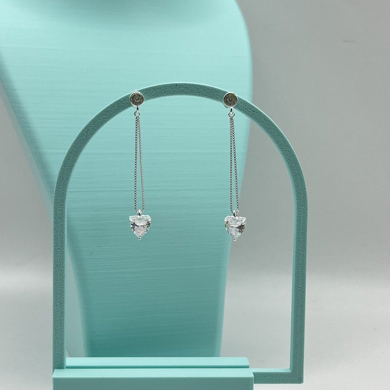 Aros Cadena Corazón Circón