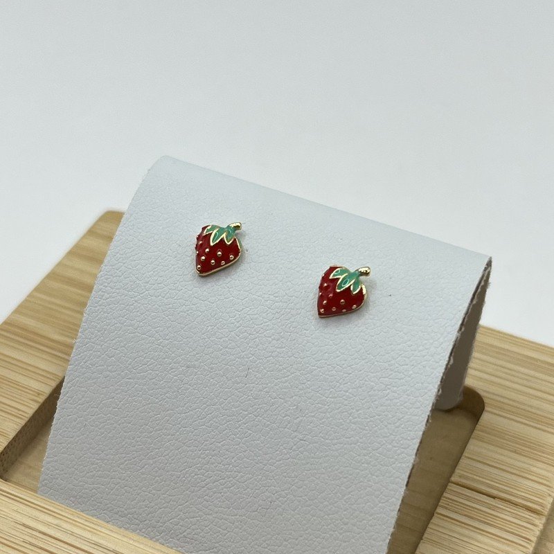 Aros Frutilla Gold - 3mm