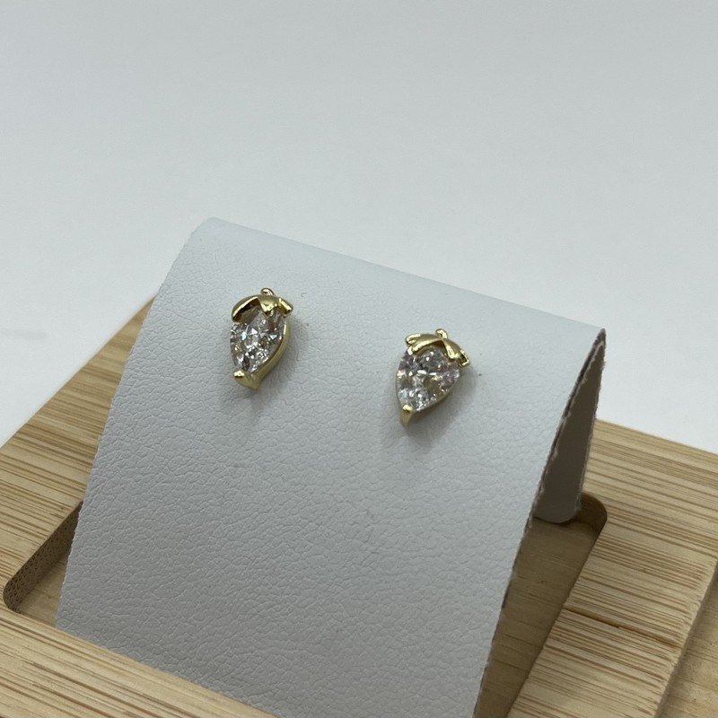 Imagen de Aros Frutilla Con Cristal - 1cm