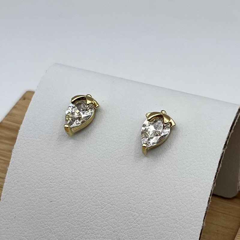 Aros Frutilla Con Cristal