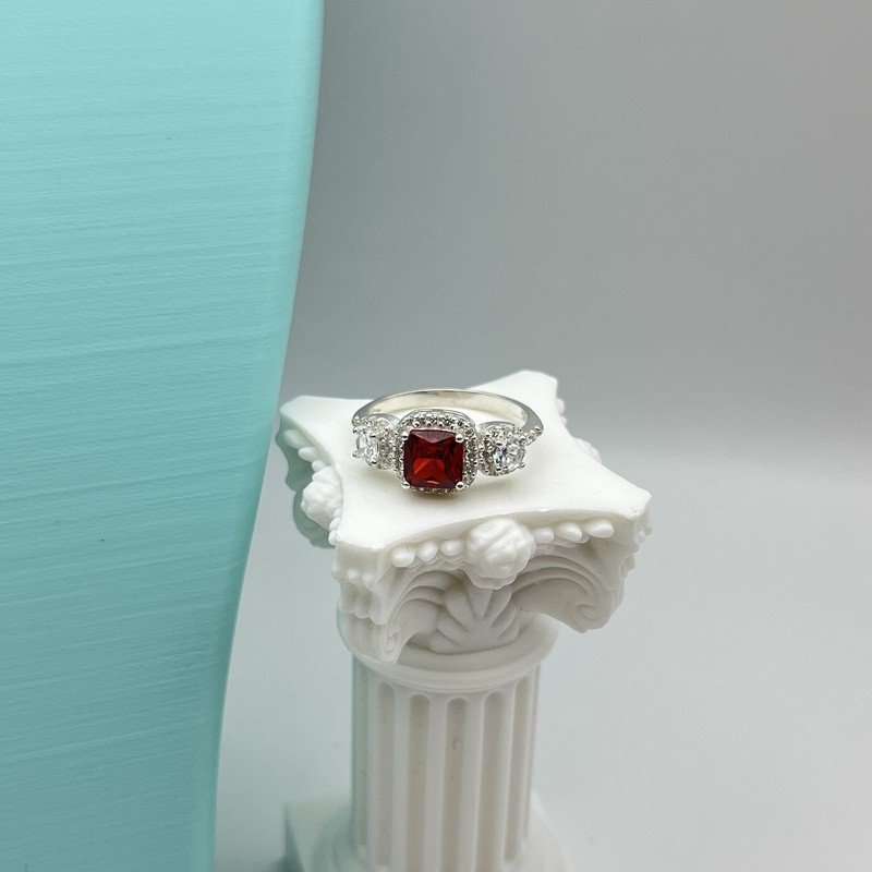 Anillo Encanto Cristal Rojo