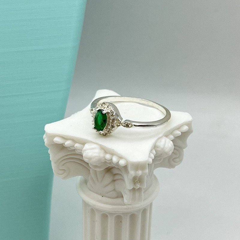 Imagen de Anillo Esmeralda Con Cristal Verde