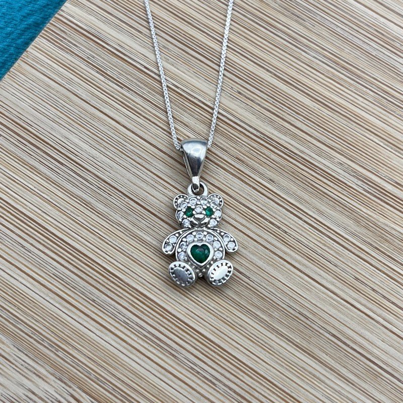 Imagen de Conjunto Oso Con Circón Verde