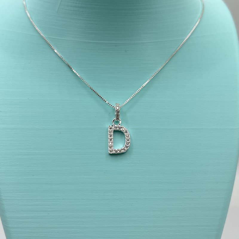 Conjunto Letra D Con Circón