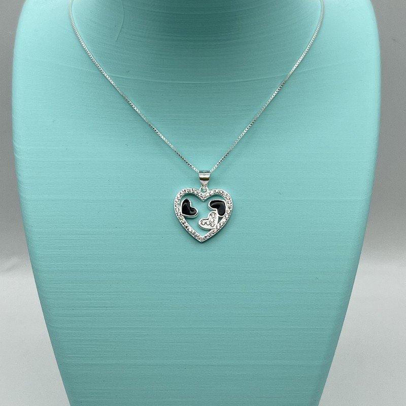 Conjunto Corazones Esmaltados Circones