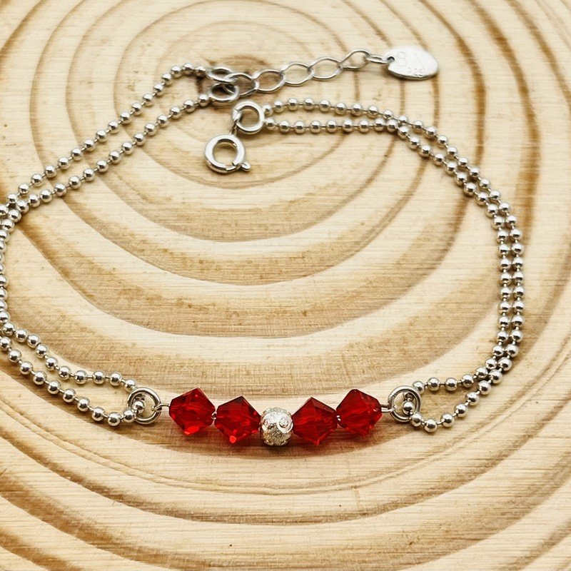 Imagen de Pulsera Roja Silver